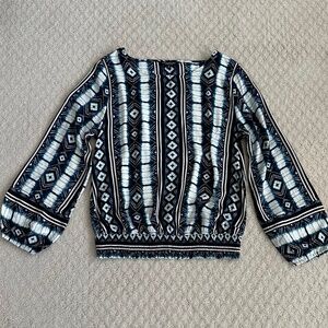 Liverpool Black and White Patterned Blouse